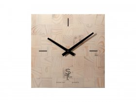 Часы настенные SLT 5196 CHESS WHITE WOOD в Мочище - mochishche.mebel-nsk.ru | фото