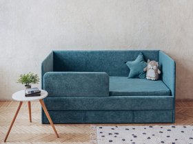 Диван-кровать Happy (бирюзовый) в Мочище - mochishche.mebel-nsk.ru | фото
