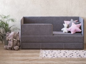 Диван-кровать Happy (темно-серый) в Мочище - mochishche.mebel-nsk.ru | фото