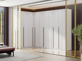Гардеробная Эккервуд (белый) в Мочище - mochishche.mebel-nsk.ru | фото