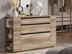 Комод КМ-06 Энигма (венге/дуб каньон) в Мочище - mochishche.mebel-nsk.ru | фото