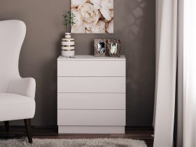 Комод Км010 (белый) в Мочище - mochishche.mebel-nsk.ru | фото