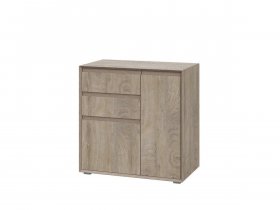 Комод комби 800 22 J-Э Этна (дуб эндгрей) в Мочище - mochishche.mebel-nsk.ru | фото
