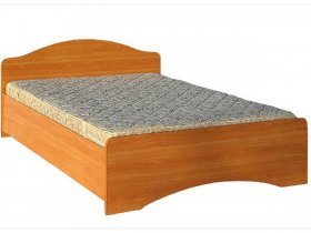 Кровать двуспальная 1,6м-1 (круглая спинка) в Мочище - mochishche.mebel-nsk.ru | фото