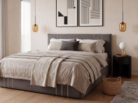 Кровать двуспальная 1,6м с подъем. мех. Леванте в Мочище - mochishche.mebel-nsk.ru | фото