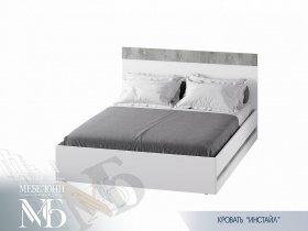 Кровать двуспальная Инстайл КР-04 в Мочище - mochishche.mebel-nsk.ru | фото
