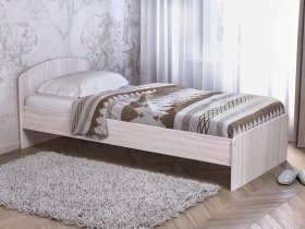Кровать односпальная 80 с низкой спинкой (ясень шимо светлый) в Мочище - mochishche.mebel-nsk.ru | фото