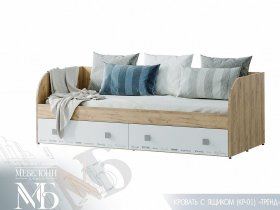 Кровать с ящиками Тренд КР-01 в Мочище - mochishche.mebel-nsk.ru | фото