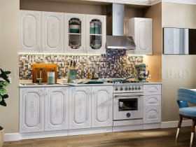 Кухонный гарнитур Лиза-2 (белый) в Мочище - mochishche.mebel-nsk.ru | фото