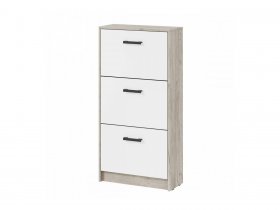 Обувница ОБ-3 Вега (дуб крафт серый/белый) в Мочище - mochishche.mebel-nsk.ru | фото