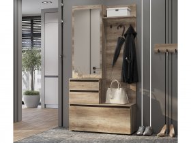 Прихожая ПР-04 Энигма (венге/дуб каньон) в Мочище - mochishche.mebel-nsk.ru | фото