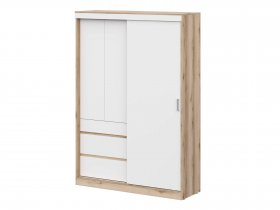 Шкаф-купе (1,5м) Брауни (дуб делано/белый) в Мочище - mochishche.mebel-nsk.ru | фото