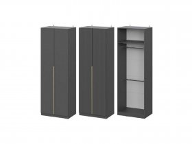Шкаф ШК-75 Эккервуд (графит) в Мочище - mochishche.mebel-nsk.ru | фото