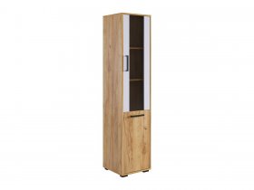 Стеллаж Лайт-2 (дуб крафт золотой/белый) в Мочище - mochishche.mebel-nsk.ru | фото