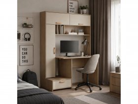 Стол письменный Лайт 03.243  (плэйн/сатин) в Мочище - mochishche.mebel-nsk.ru | фото