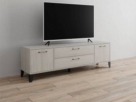 Тумба под ТВ Парус-13 (ясень анкор светлый) в Мочище - mochishche.mebel-nsk.ru | фото